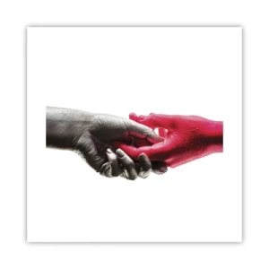 Plakat - Sammen, om end forskellige - 40x40 cm