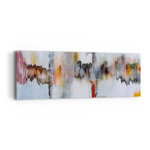 Lærredstryk - Billede på lærred - En pind på vandet - 90x30 cm