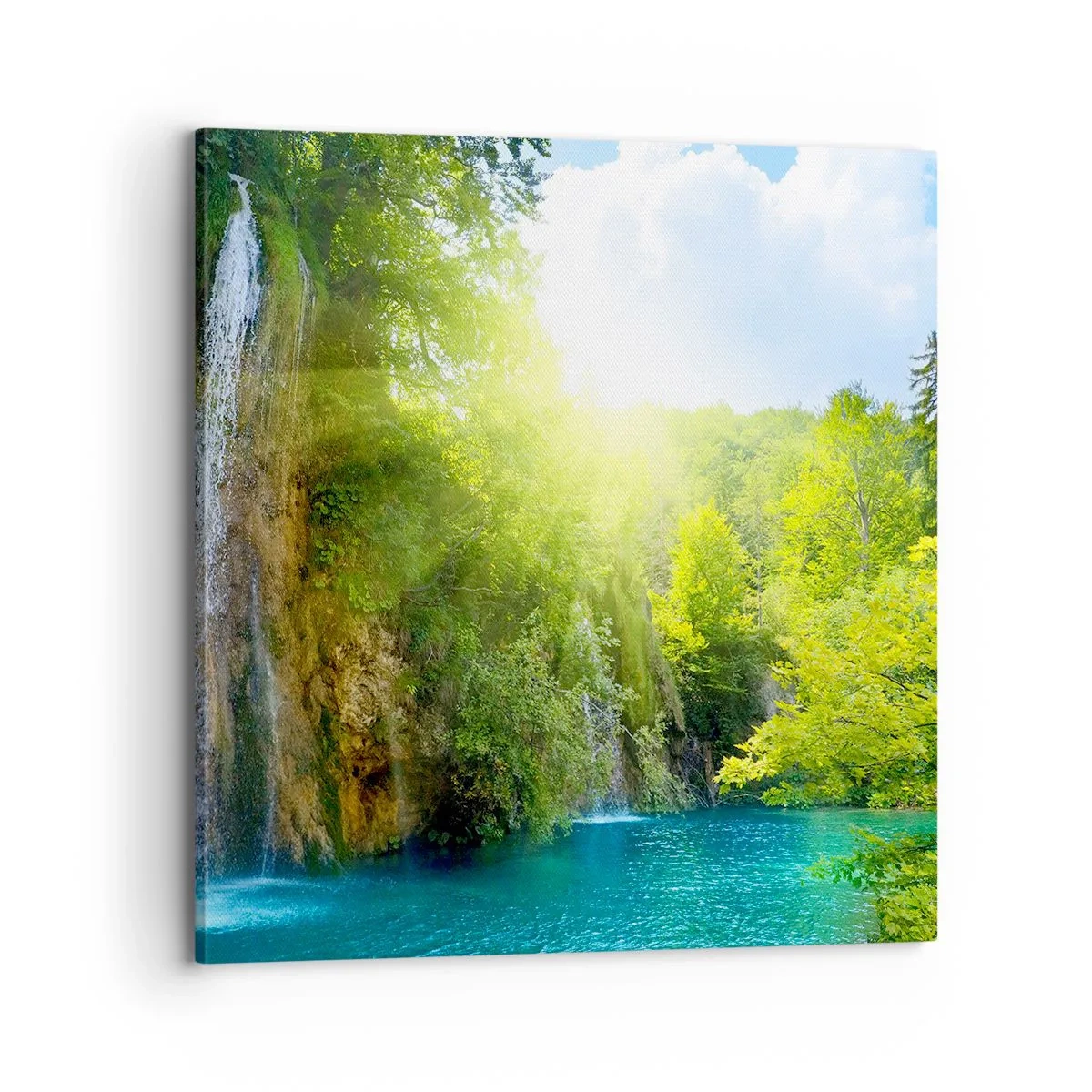 Lærredstryk - Billede på lærred - Det må være Eden - 70x70 cm