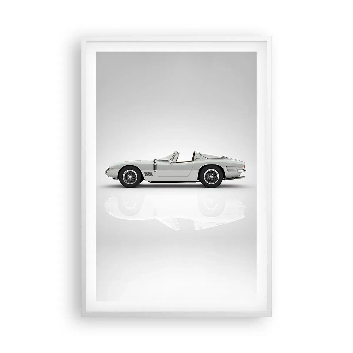 Plakat i hvid ramme - Løftet om sjov - 61x91 cm