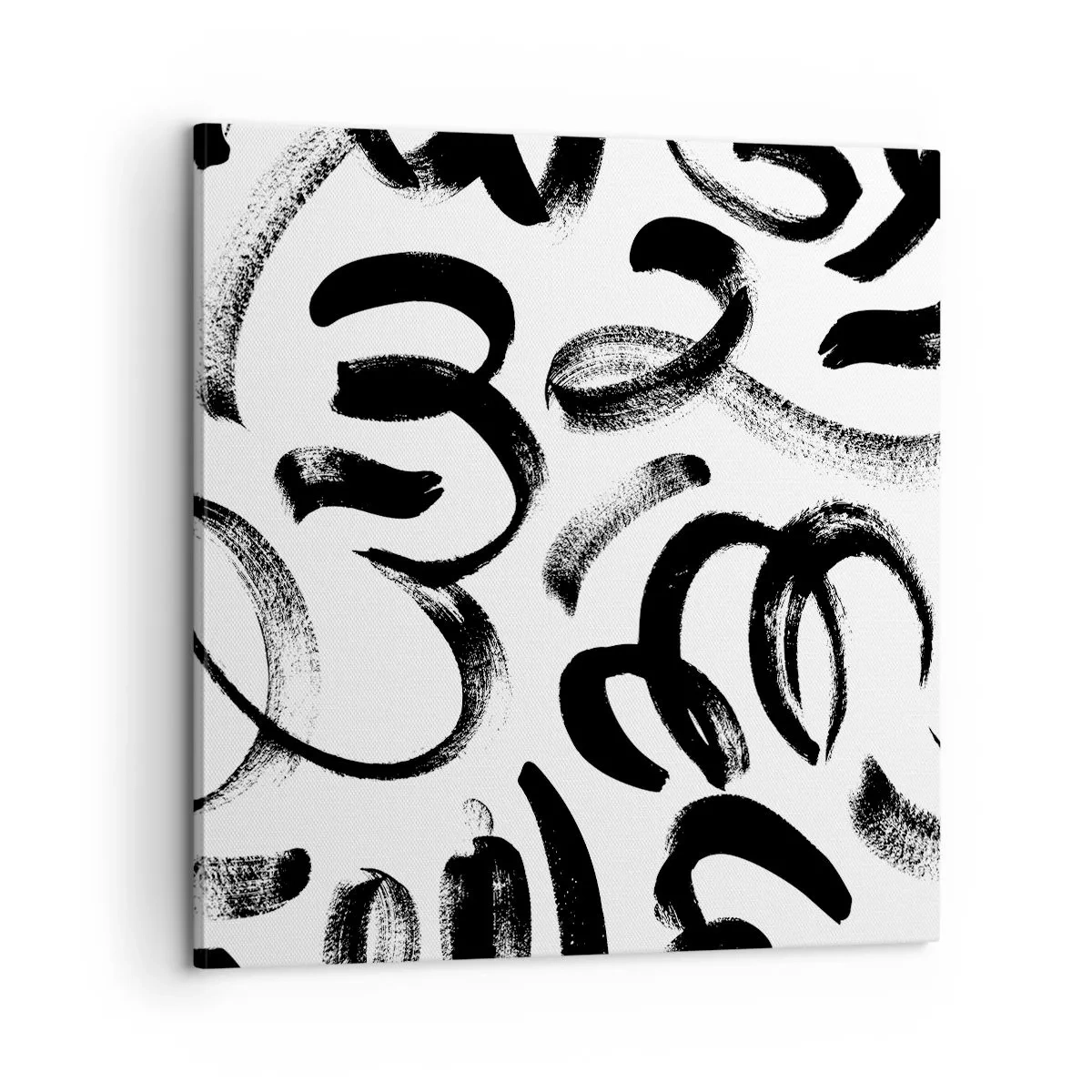 Lærredstryk - Billede på lærred - I sort og hvidt - 60x60 cm