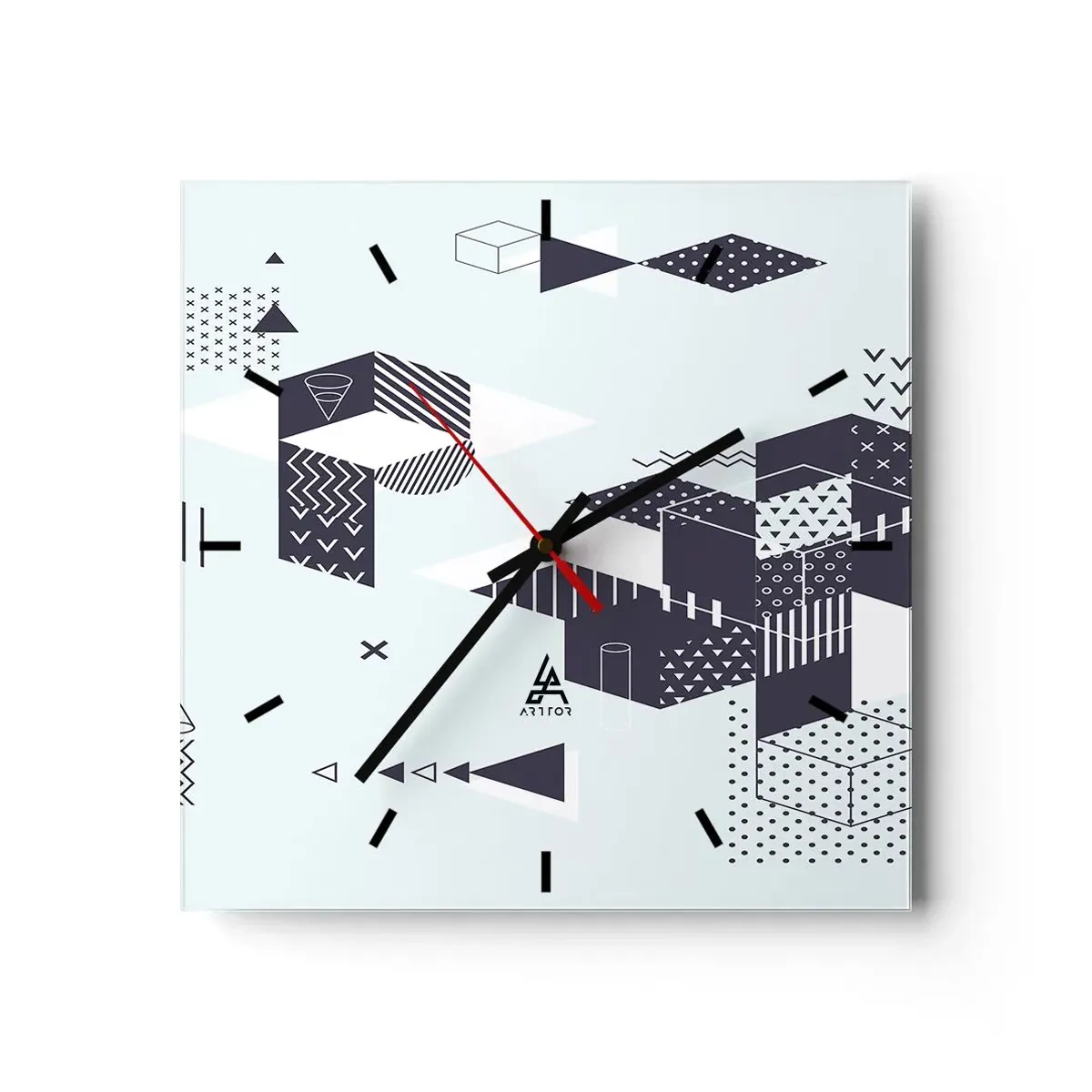 Vægur, Uret - I matematikkens sjæl - 30x30 cm