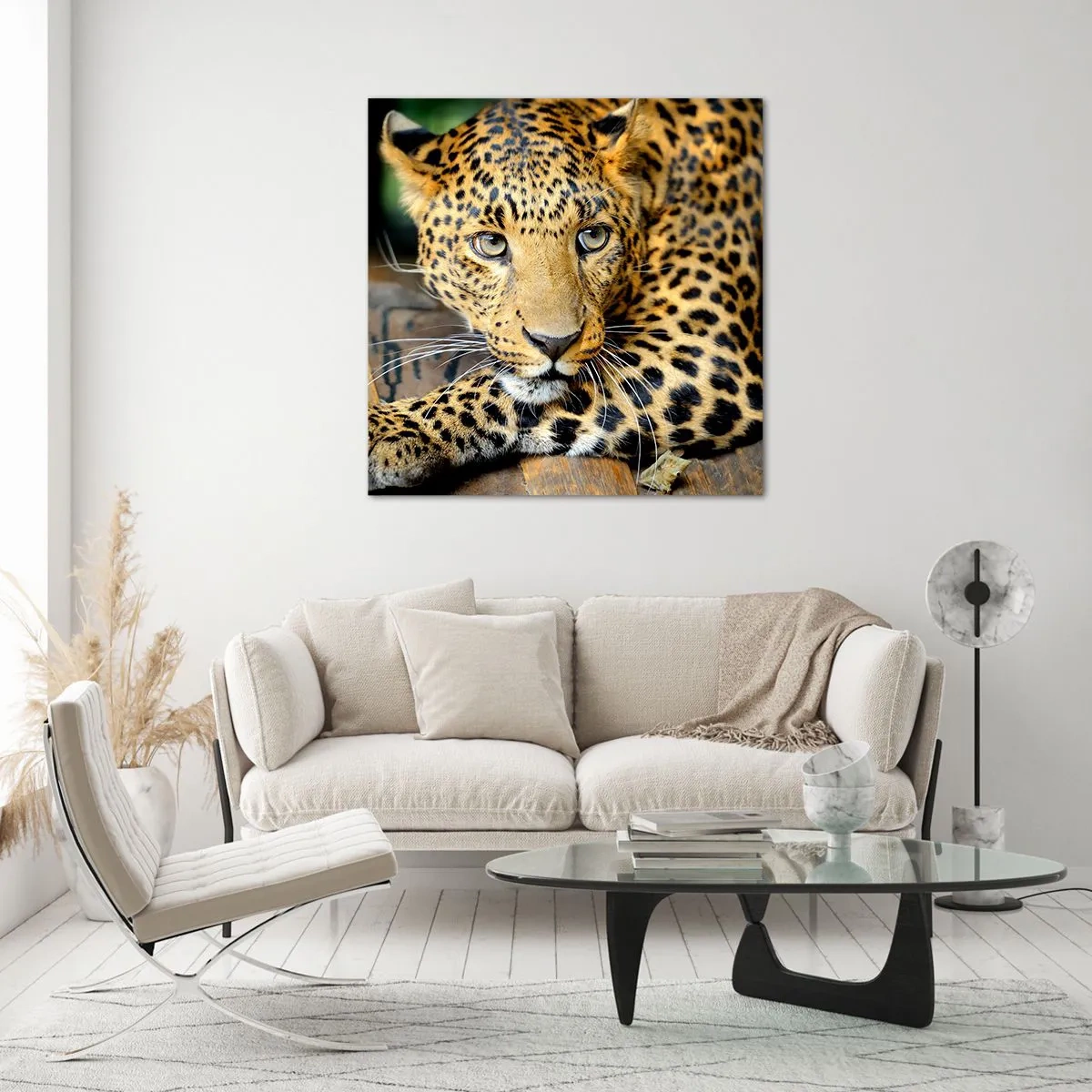 Billede på glas - Vær ikke bange, kom nu - 30x30 cm