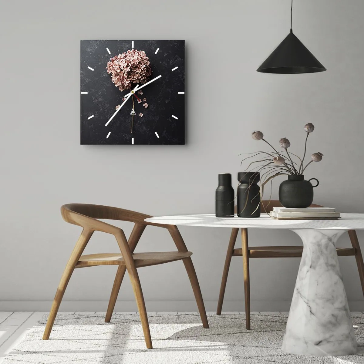 Vægur, Uret - Et virkelig romantisk tegn - 40x40 cm