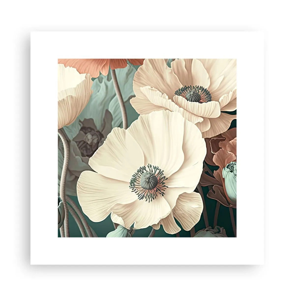 Plakat - Valmuernes hvisken - 30x30 cm