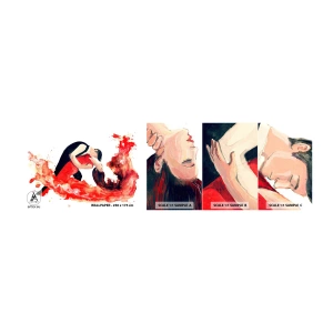 Fototapet Prøve Standard Eco - Tango - en sensuel bølge - Dans, musik, Dansere - 100x30 cm