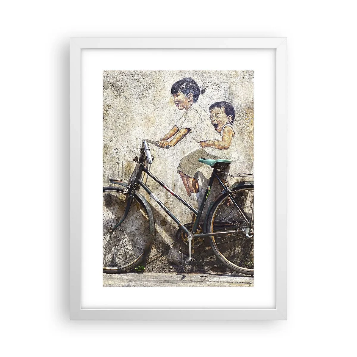 Plakat i hvid ramme - Sandt eller falsk? - 30x40 cm