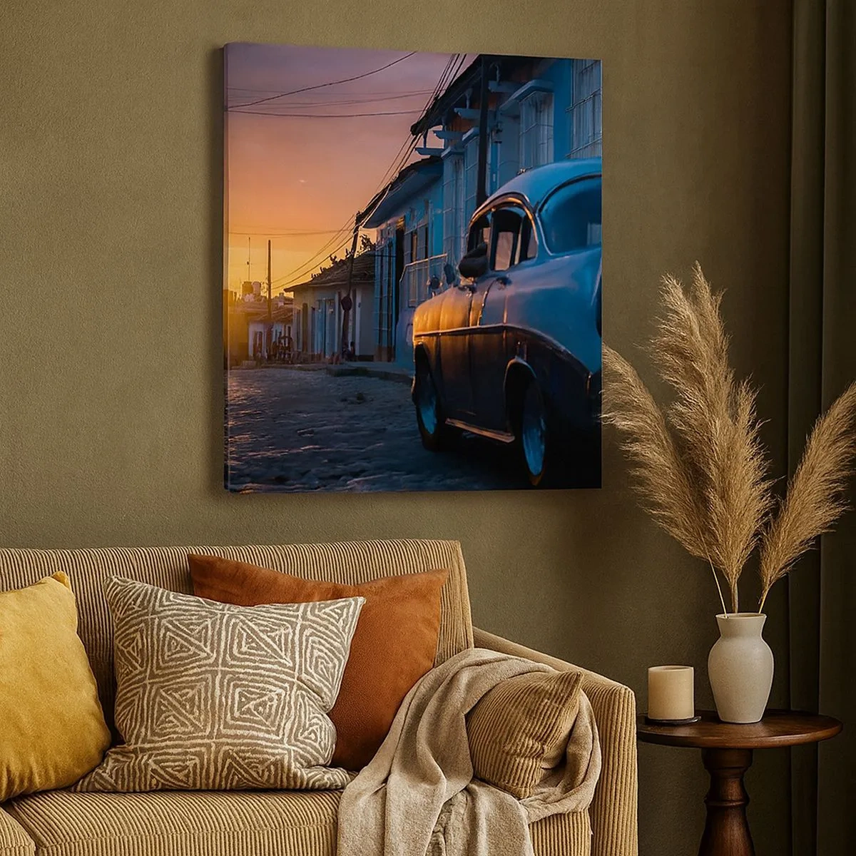 Lærredstryk - Billede på lærred - Det er her, tiden går langsommere - 30x30 cm