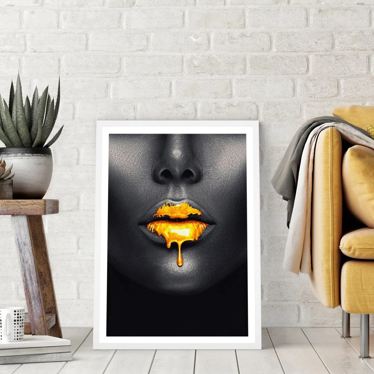 Plakat i hvid ramme - Gyldenmund - 40x50 cm