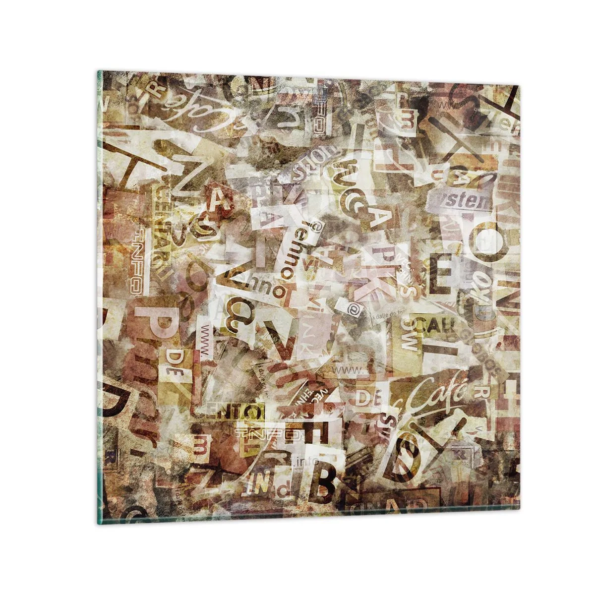 Billede på glas - Jeg forener snakkehovederne - 30x30 cm
