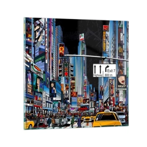 Billede på glas - En komisk stor aften - 40x40 cm