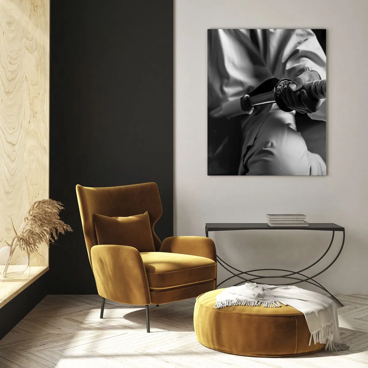 Billede på glas - En krigers sjæl - 50x70 cm