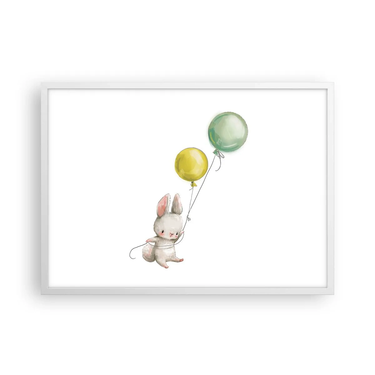 Plakat i hvid ramme - Jeg vil også anbefale den! - 70x50 cm