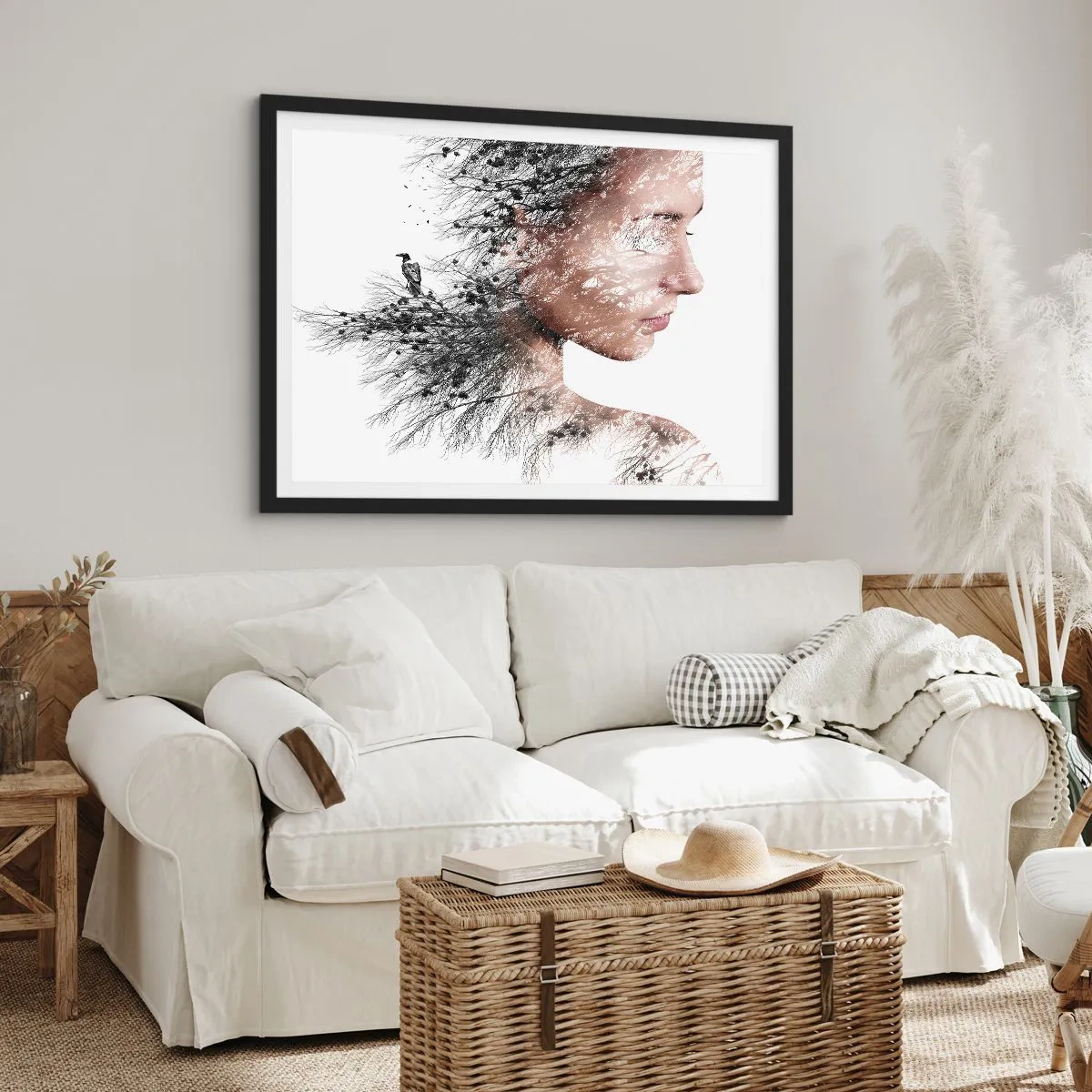 Plakat i sort ramme - Skovens ånd - 40x30 cm