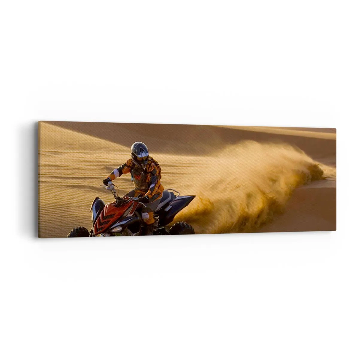 Lærredstryk - Billede på lærred - På bølger af sand - 90x30 cm