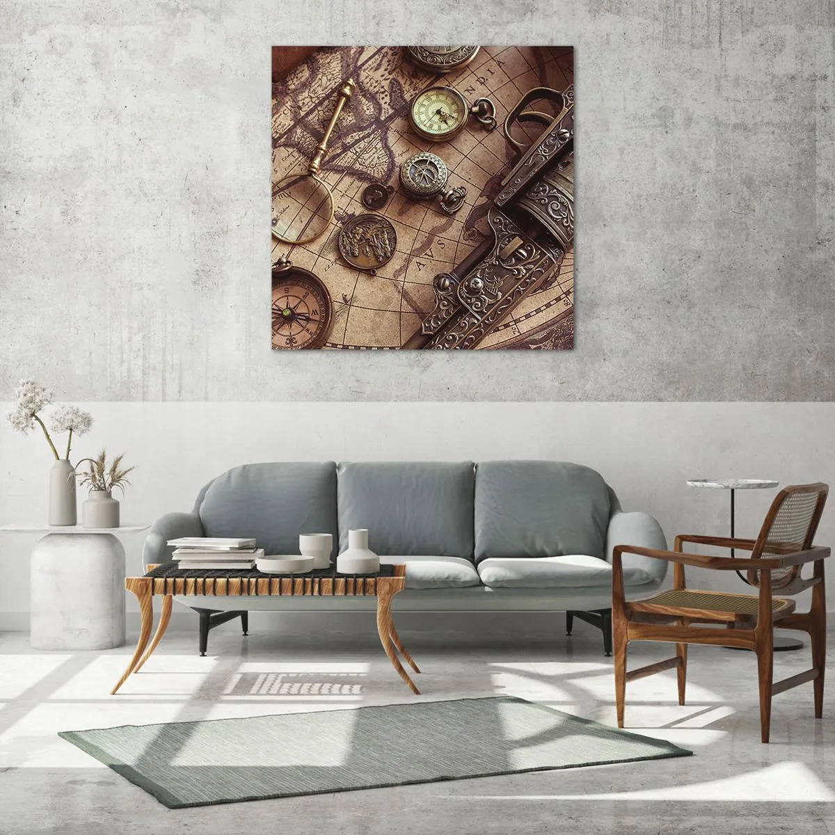 Billede på glas - Opkald til eventyr - 40x40 cm