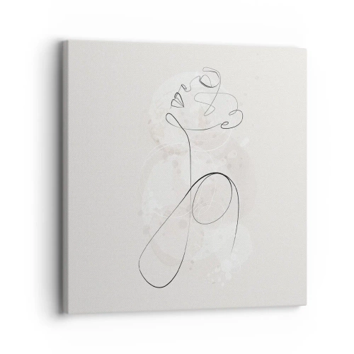 Lærredstryk - Billede på lærred - Spiralen af skønhed - 30x30 cm