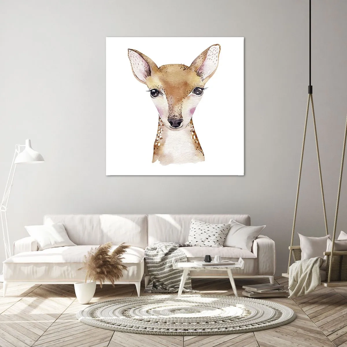 Lærredstryk - Billede på lærred - Uskyldighedens natur - 70x70 cm