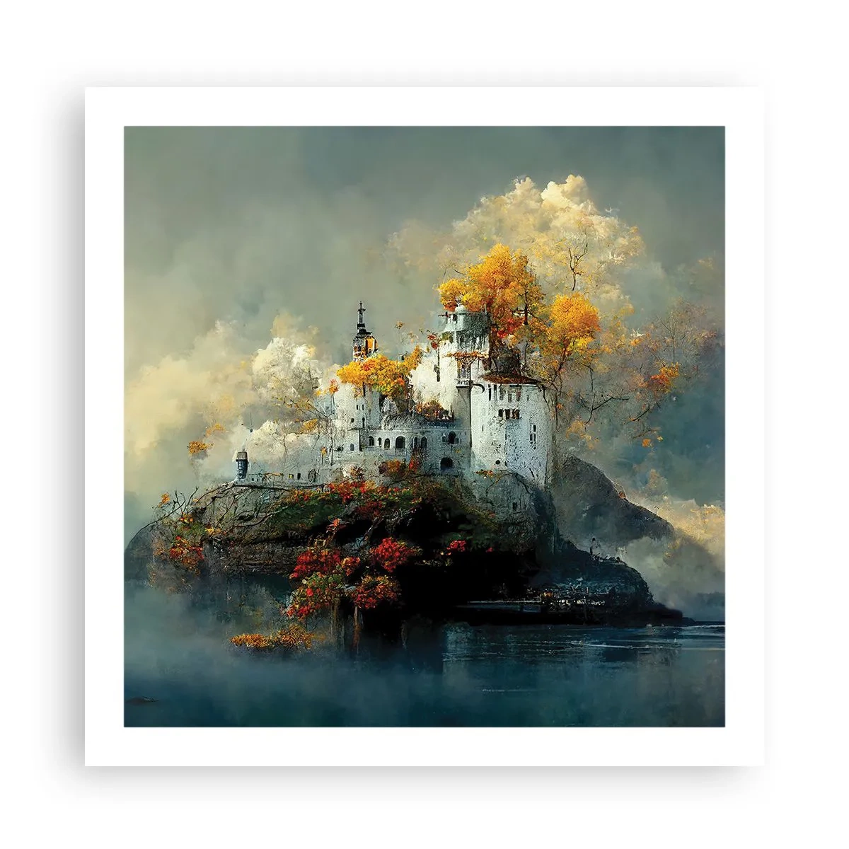 Plakat - Begyndelsen på en romantisk historie - 60x60 cm