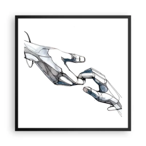 Plakat i sort ramme - En god gestus - 60x60 cm