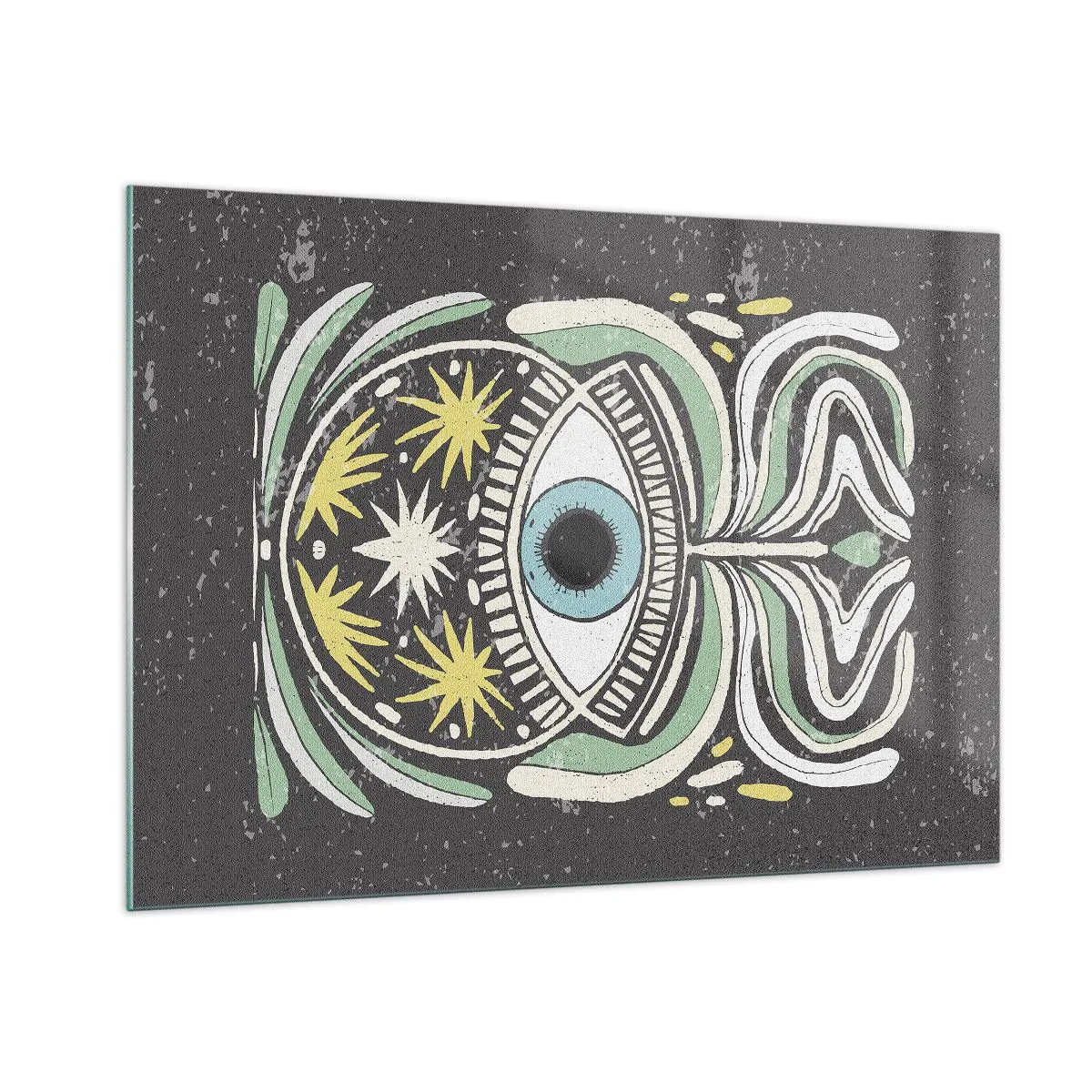 Billede på glas - Stammeritualer - 100x70 cm