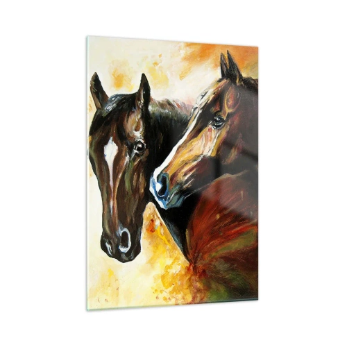 Billede på glas - Dobbelt så charmerende - 50x70 cm