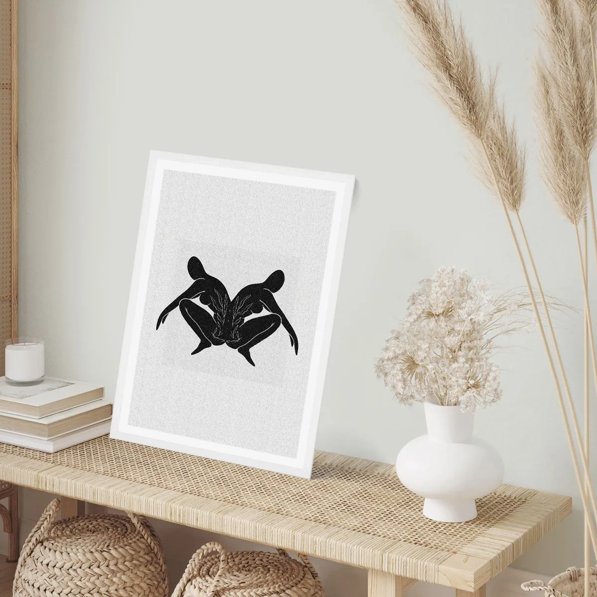 Plakat i hvid ramme - En delt sjæl - 70x100 cm