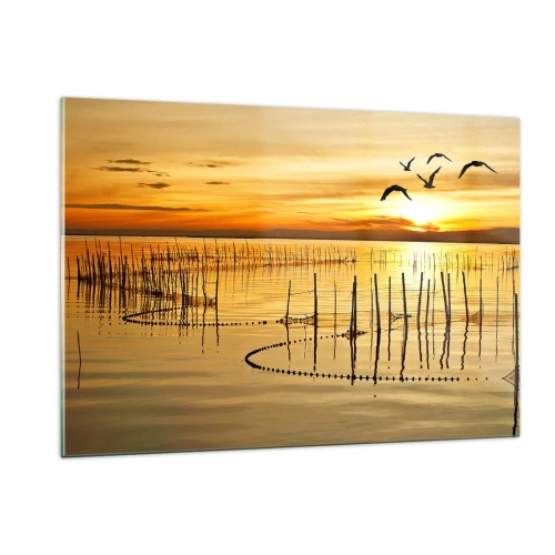 Billede på glas - I fiskeriet - 120x80 cm