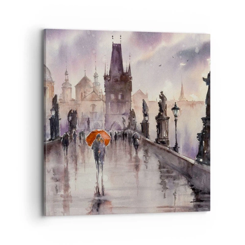 Lærredstryk - Billede på lærred - Folk forandrer sig ikke - 70x70 cm