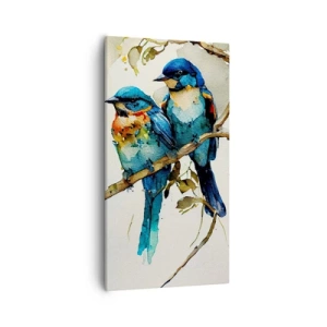 Lærredstryk - Billede på lærred - Er han fornærmet? - 55x100 cm