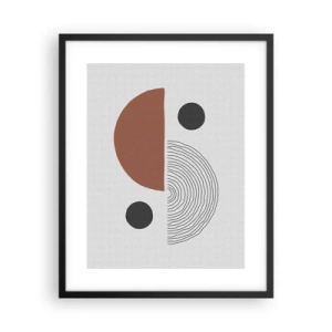 Plakat i sort ramme - Perfektion af hjulet - 40x50 cm