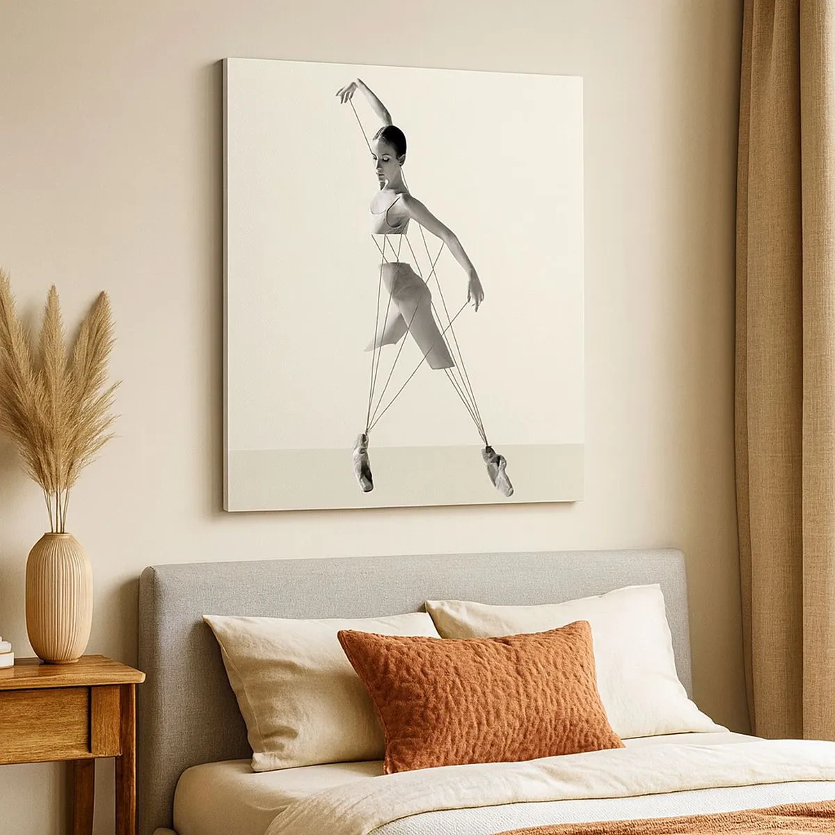 Lærredstryk - Billede på lærred - I verdens teater - 30x30 cm