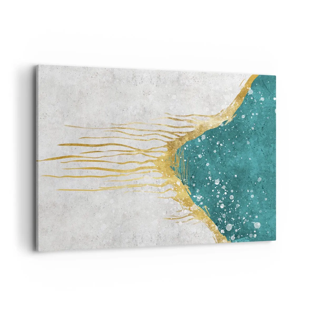 Lærredstryk - Billede på lærred - Gyldent tidevand - 100x70 cm