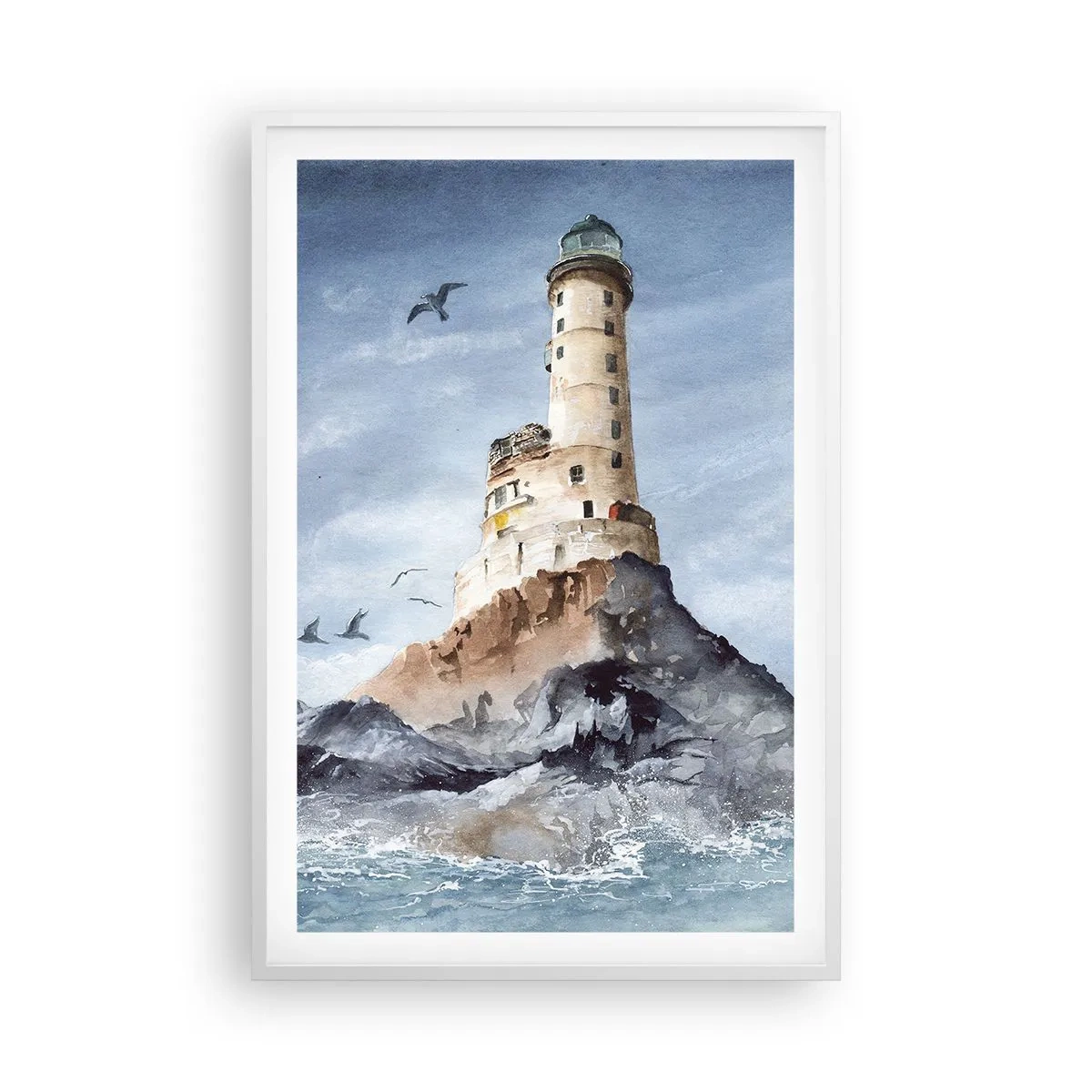 Plakat i hvid ramme - Uovervindelig - 61x91 cm