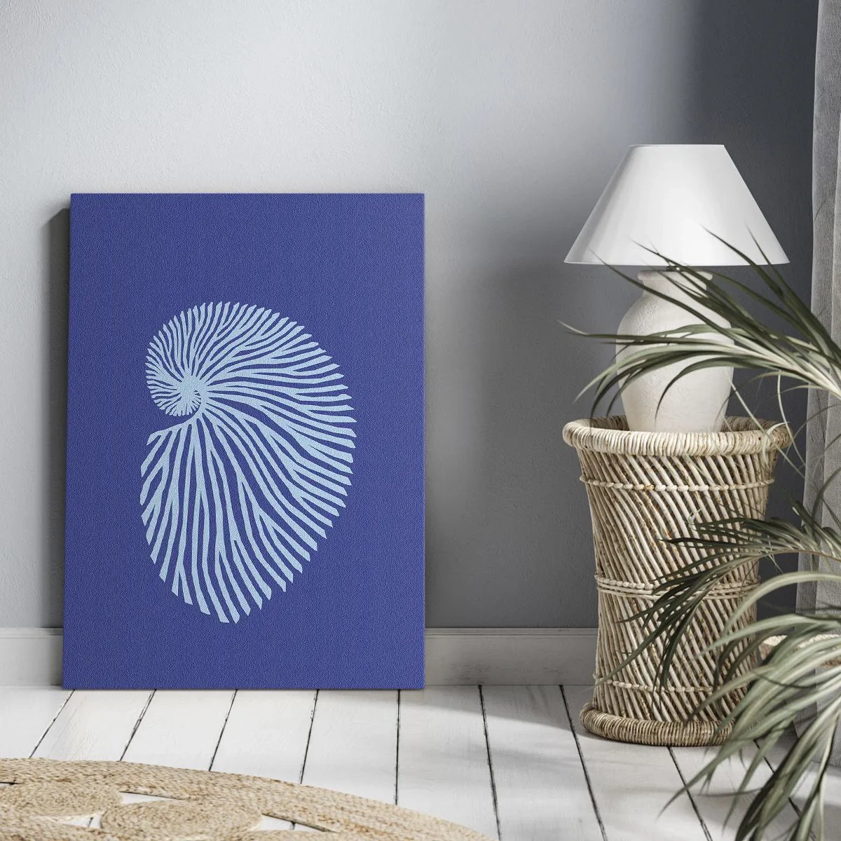 Lærredstryk - Billede på lærred - Fødsel af en skal - 45x80 cm