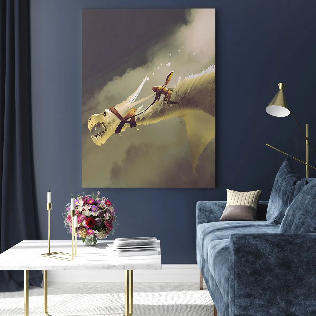 Billede på glas - Verden til undsætning - 50x70 cm