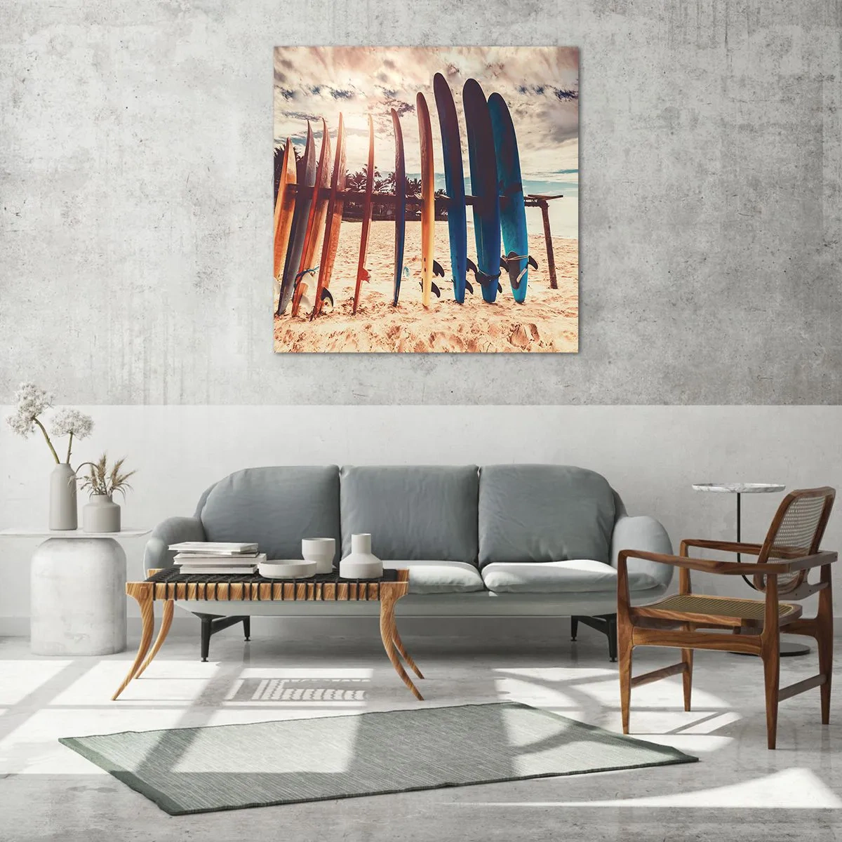 Billede på glas - Godnat, indtil i morgen - 70x70 cm