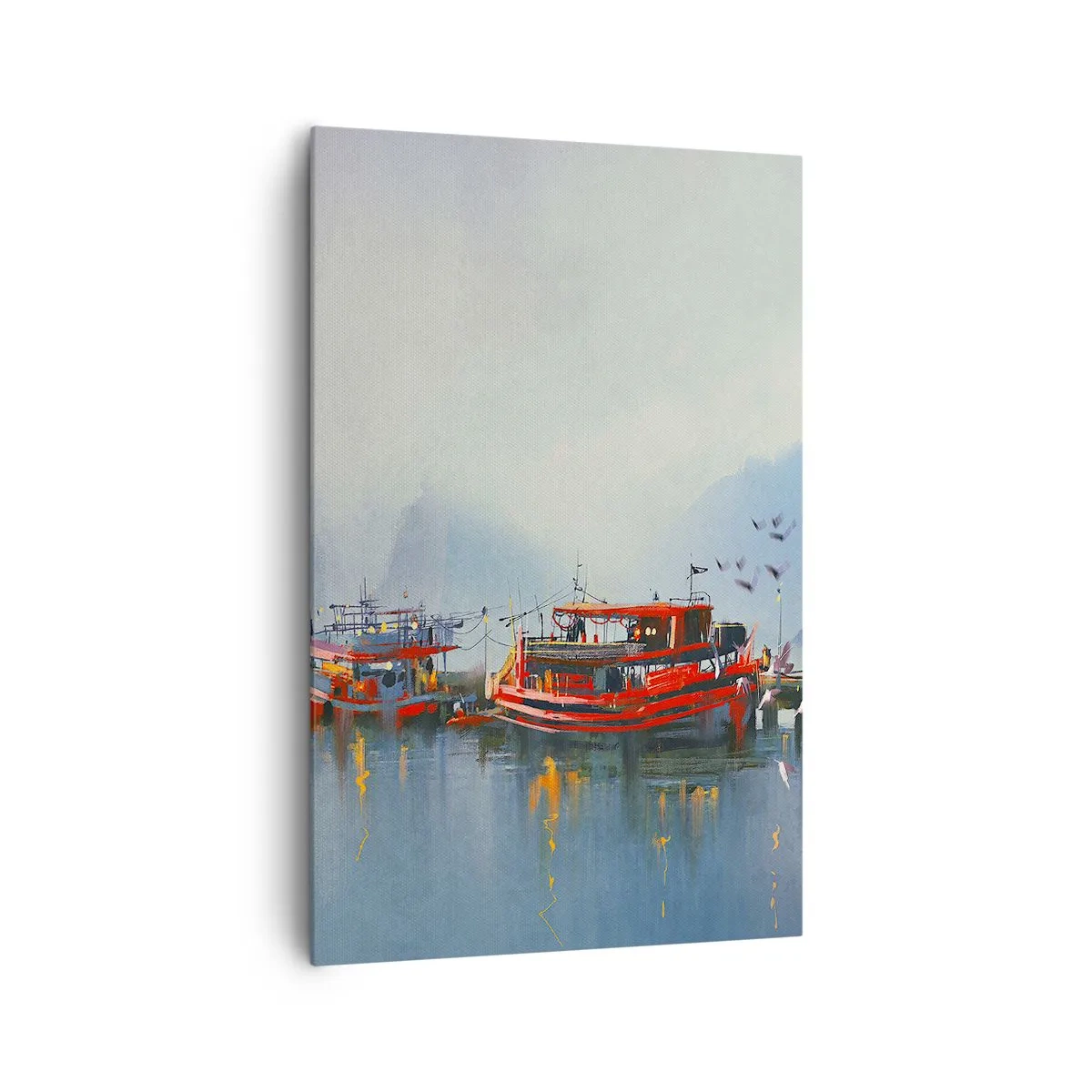 Lærredstryk - Billede på lærred - Ved verdens ende - 80x120 cm