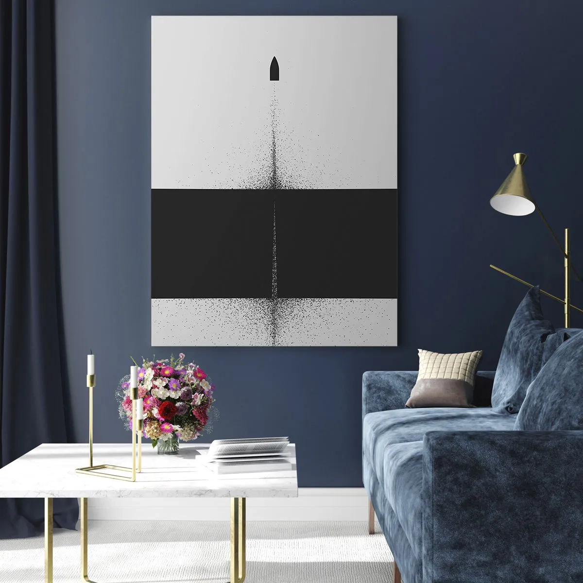 Billede på glas - Lige til sagen - 50x70 cm