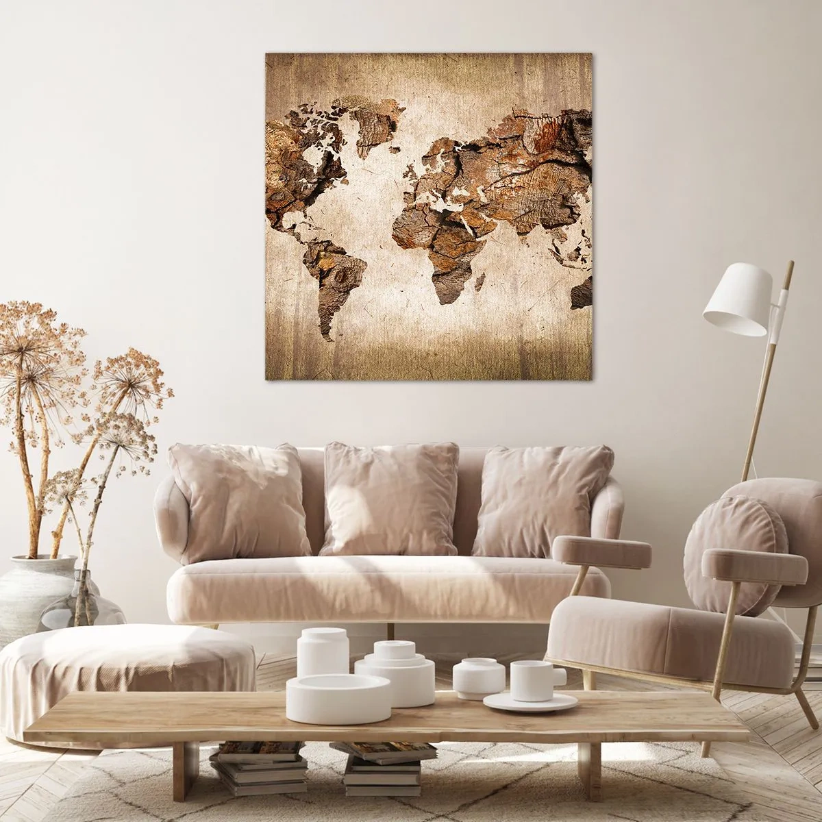 Lærredstryk - Billede på lærred - Opdagelse af verden - 70x70 cm