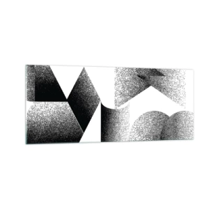 Billede på glas - Vinkler og ovaler - 100x40 cm