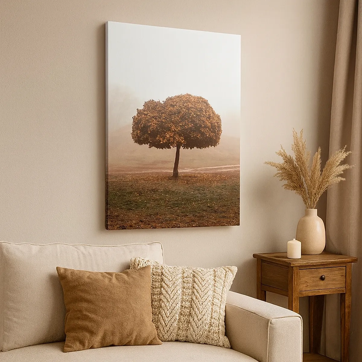 Lærredstryk - Billede på lærred - Efter en travl sommer - 50x70 cm