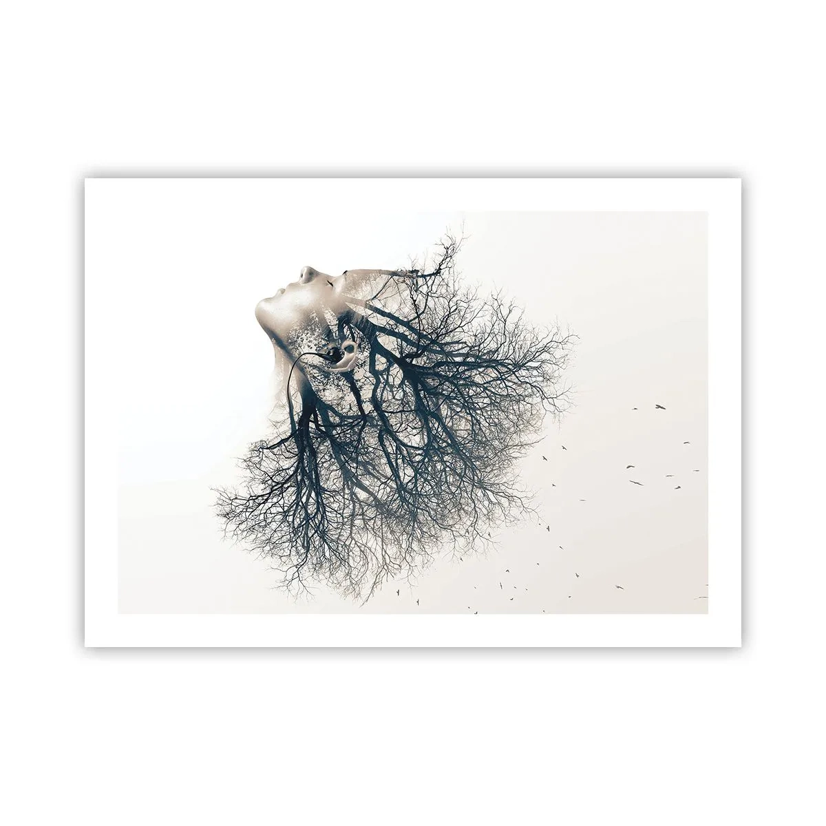 Plakat - Lyttede til træets hvisken - 70x50 cm