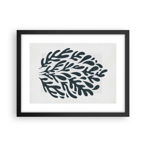 Plakat i sort ramme - Naturens former - 40x30 cm