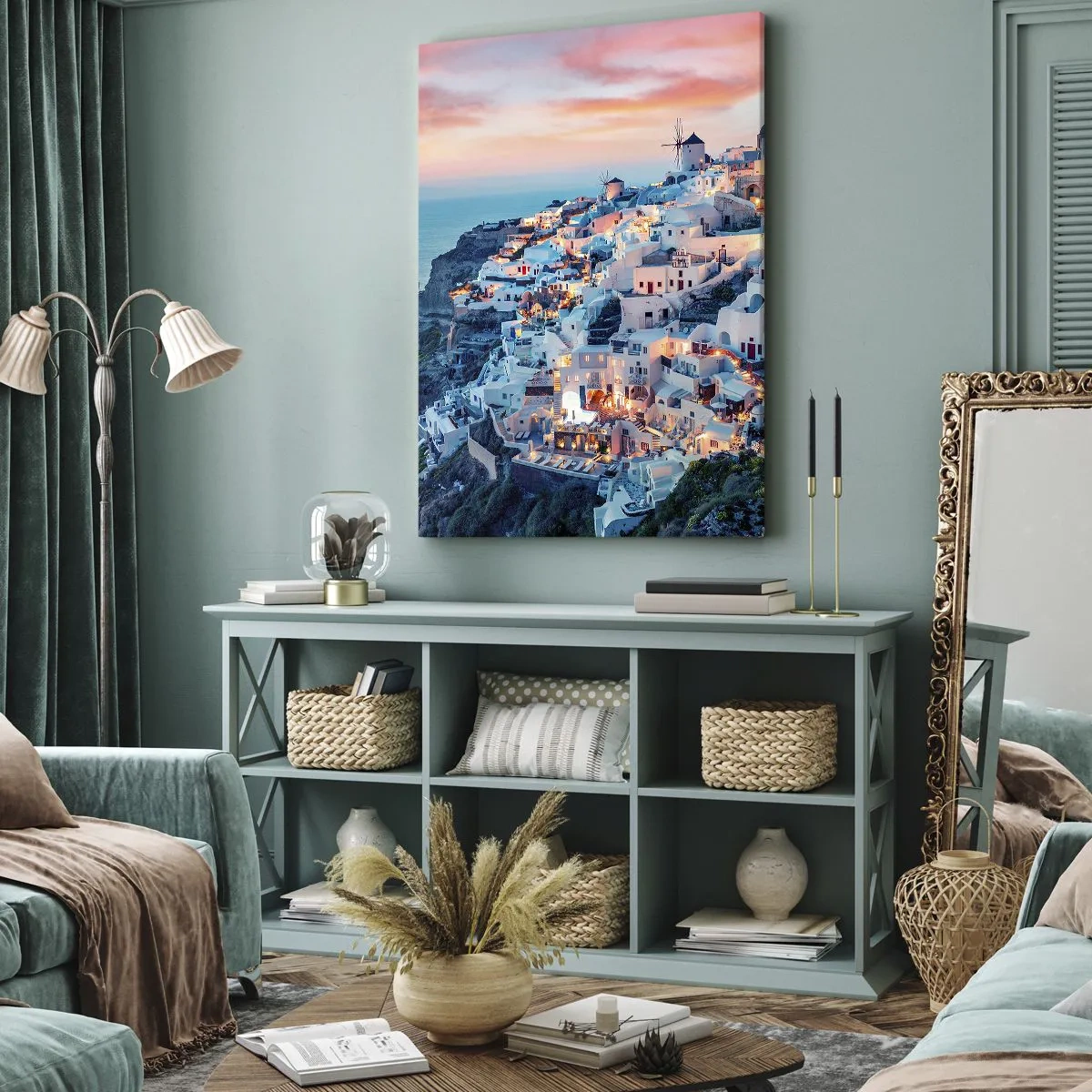 Lærredstryk - Billede på lærred - Din store græske ferie - 50x70 cm