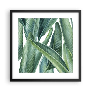 Plakat i sort ramme - Det grønne i sig selv - 40x40 cm