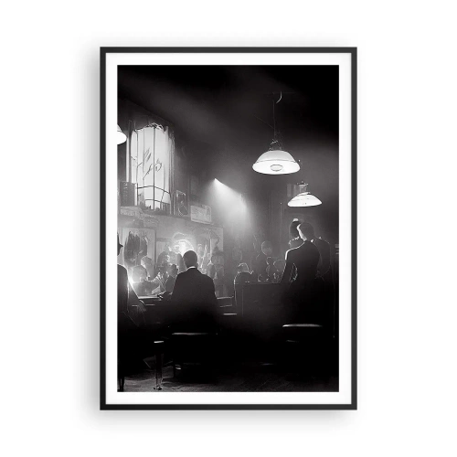 Plakat i sort ramme - I en jazzet stemning - 70x100 cm