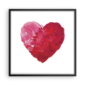 Plakat i sort ramme - All you need is love - 50x50 cm