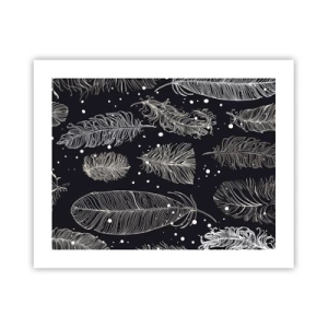 Plakat - Fjerede blonder - 50x40 cm