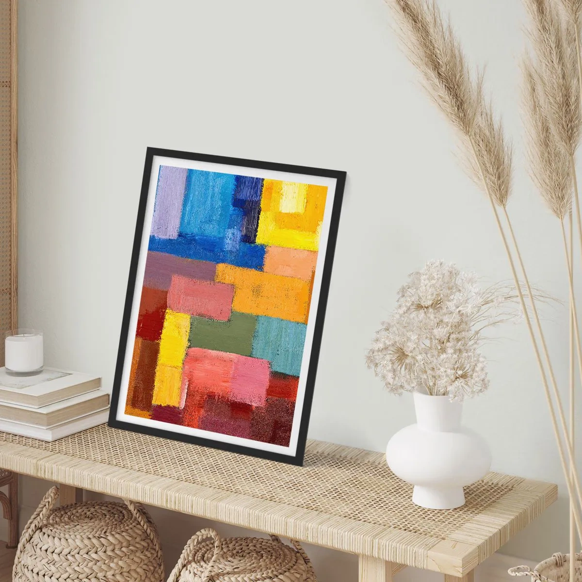 Plakat i sort ramme - Hver især forskellige, alle farverige - 61x91 cm